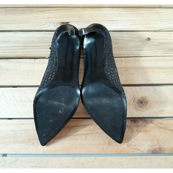 New Nine West Womens Black  Pumps Size 9m * - Picture 4 of 7